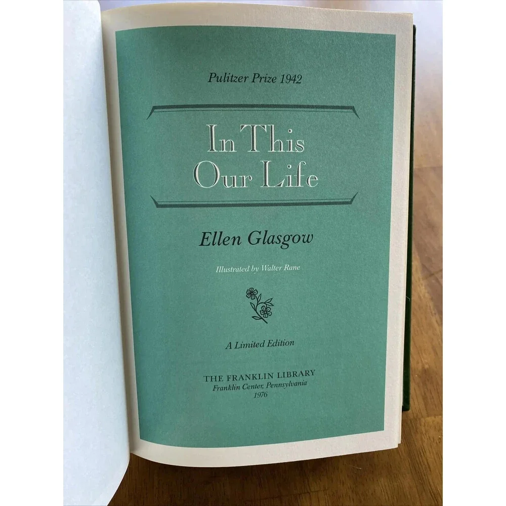 This Is Our Life By Glasgow 1976 Leather Bound Franklin Mint